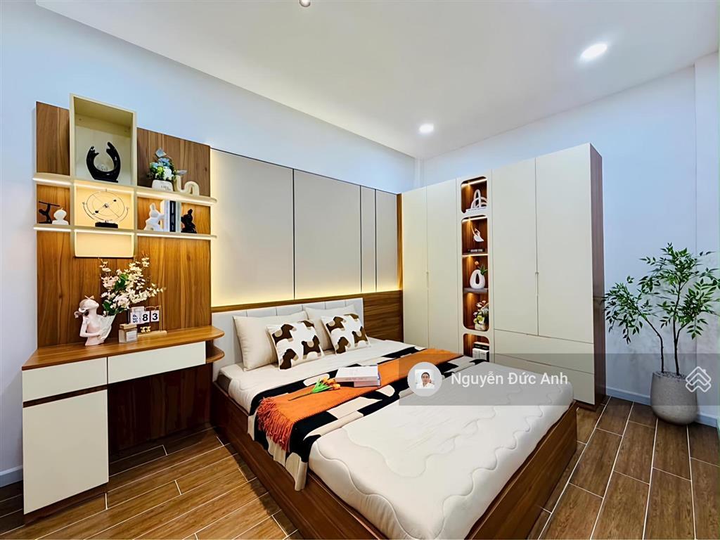 Ngang rộng 7m, nhà mới 60m2 3pn, vô ở ngay gần công viên gò vấp  nguyễn văn lượng, chỉ hơn 6tỷ tl.