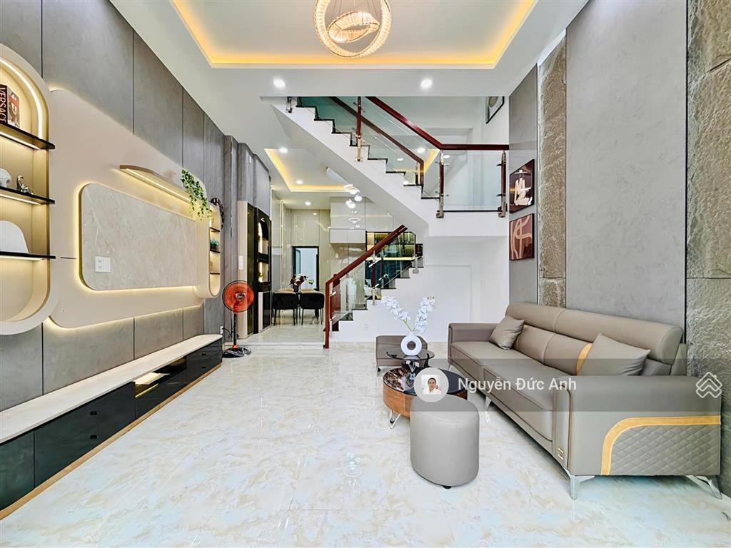 Shr (4.5*17m) nhà mới rộng thoáng với 78m2, 4pn, có phòng ngủ tầng trệt, full nội thất mới, ở ngay