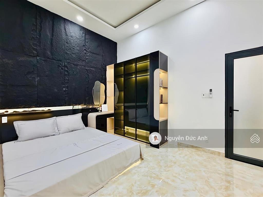 Shr (4.5*17m) nhà mới rộng thoáng với 78m2, 4pn, có phòng ngủ tầng trệt, full nội thất mới, ở ngay