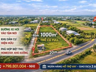 Đất full thổ cư củ chi  gần tỉnh lộ 7  1000m²  giá tốt chỉ 6,7 tỷ