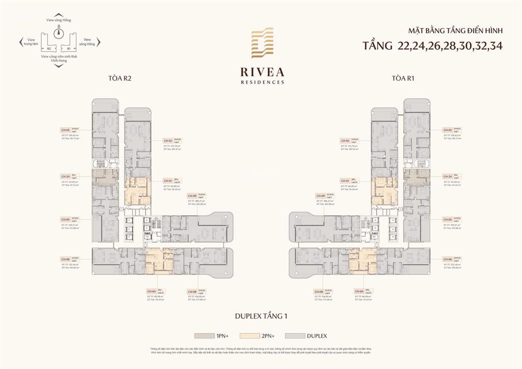 Rivea hanoi giá từ 98 triệu/m² | duplex có bể bơi riêng  cạnh times city  đảm bảo slot ô tô