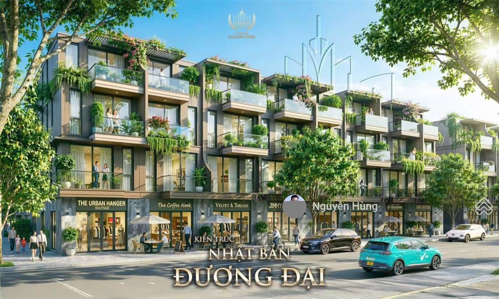 Nhà phố 1 trệt 2 lầu 1 tầng chức năng vinhomes sài gòn park chiết khấu đến 18,5%