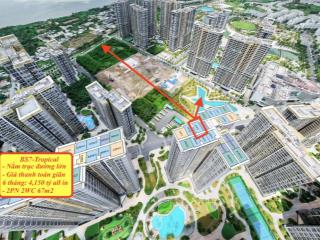2pn diện tích tới 67m2 tại the tropical vinhomes grand park view sông đồng nai thanh toán giãn 6th