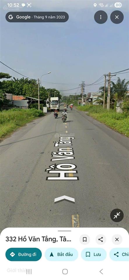 Đất skc mặt tiền đường hồ văn tắng