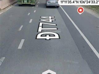 Bán đất mặt tiền đường đt 744 container chạy 24/24