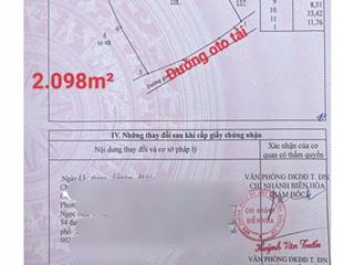 Bán 2.098m2 đất tân hạnh, biên hòa, đn, dt 45x45m đường ô tô tải
