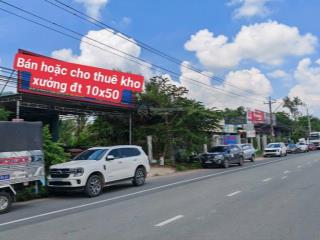 Bán kho xưởng, mt dt744, dt 10x50m