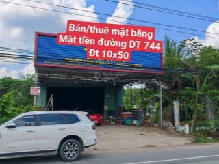 Bán mặt bằng mặt tiền đường dt 744