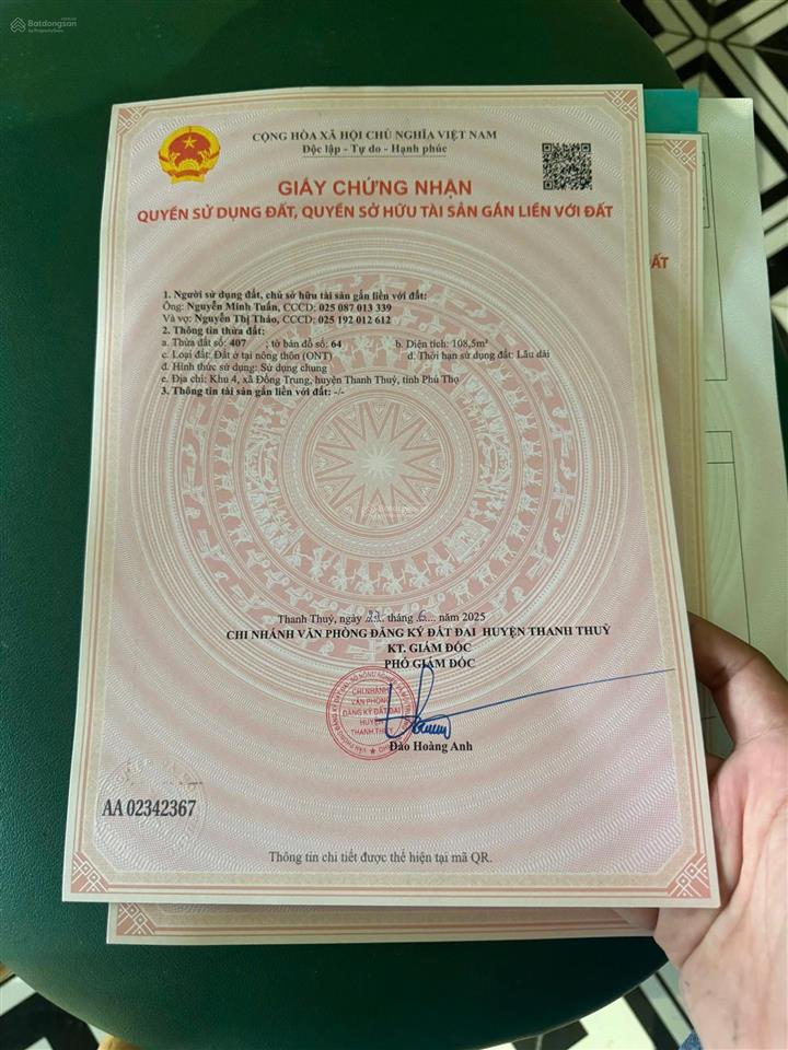 Đất nền phú thọ ngay sát ba vì hà nội giá chỉ 600750tr/ lô