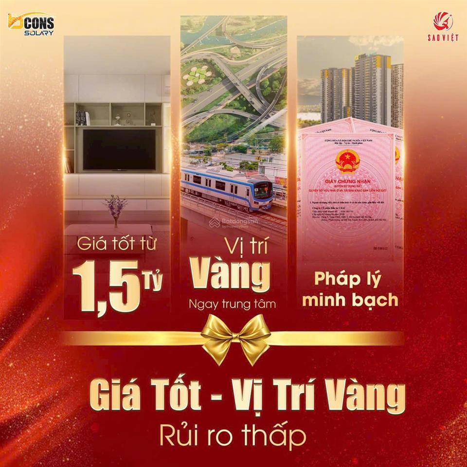 Siêu phẩm căn hộ bcons solary chỉ 1,7 tỷ/2pn chiết khấu đến 6,1% sổ hồng lâu dài