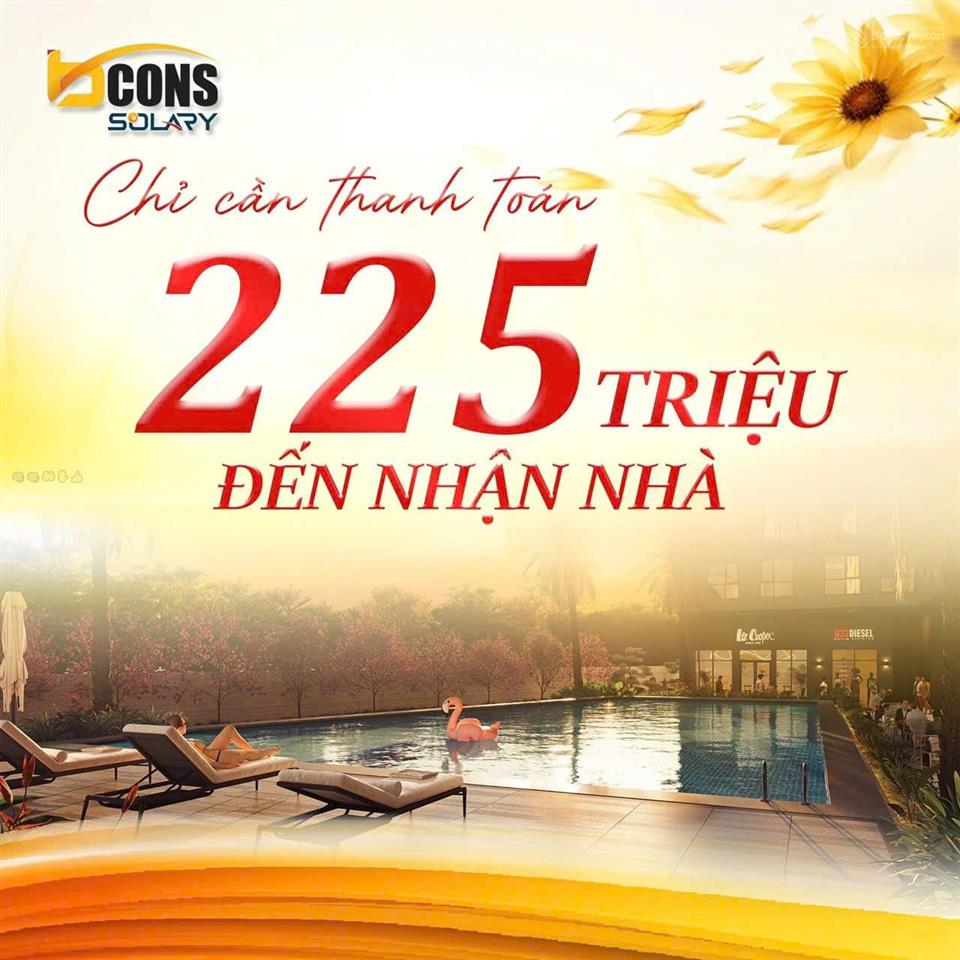 Siêu phẩm căn hộ bcons solary chỉ 1,7 tỷ/2pn chiết khấu đến 6,1% sổ hồng lâu dài