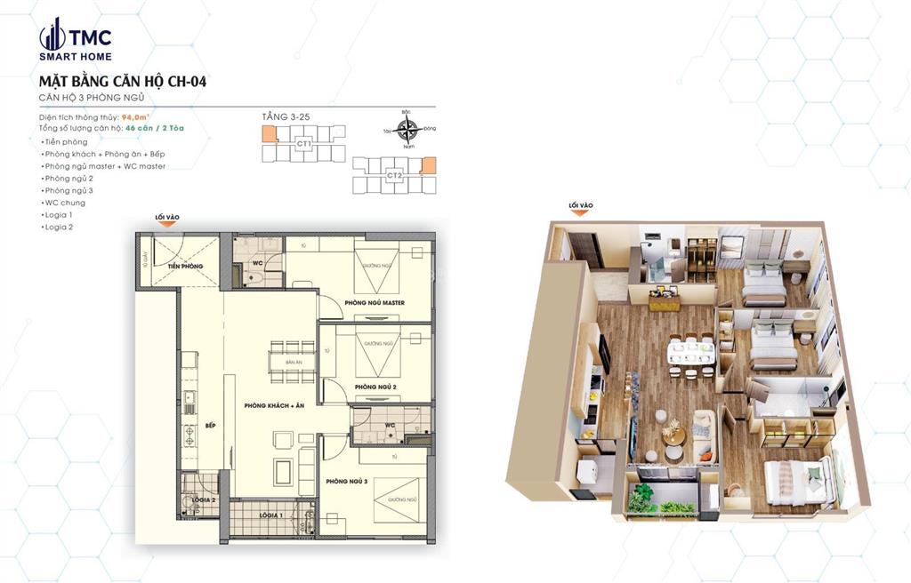 Bán lại ch cao cấp 3pn tmc smart home phạm văn đồng, rẻ hơn giá hiện tại 15%, giữa năm sau nhận nhà