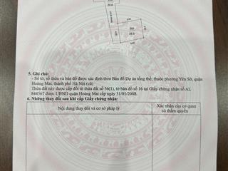 Bán đất tặng nhà 2 ngủ sổ đỏ riêng 26m2 4,98 tỷ cách ôtô 10m tam trinh mới mở 50m  0961 579 ***