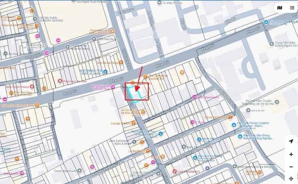 Góc 2 mặt tiền đường phan tứ  ra biển chỉ 200 mét