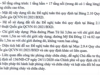 Chuyển nhượng quỹ đất sẵn chỉ tiêu xd khách sạn 17 tầng