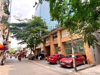 Toà văn phòng hoàng ngân, vỉa hè, ô tô tránh, 110m2 x9 nổi + hầm, nhỉnh 60tỷ tl