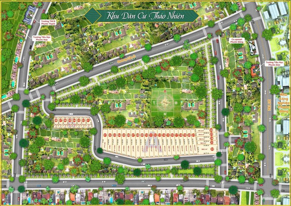 Khu dân cư thảo nhiên. ngay khu công nghiệp phước đông. dt 5x13m (chỉ thanh toán 150tr)