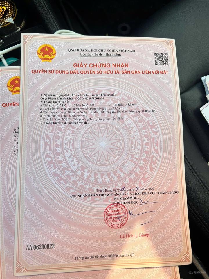 Sổ mới tinh vị trí huỳnh thị hương (143m2) giá 600tr.  0902 850 *** xem trực tiếp tl tốt hơn