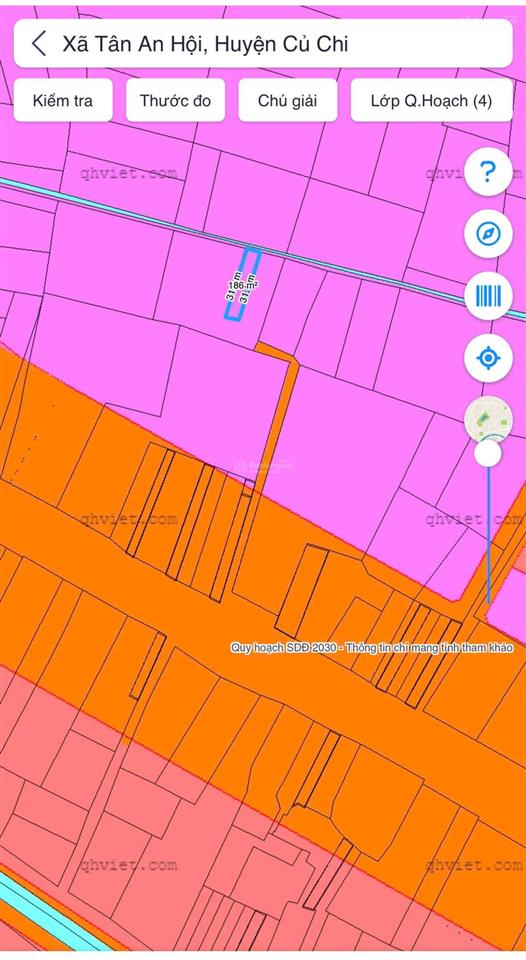 Kẹt vốn đầu năm chủ gởi lô đất (dt 6x31m) 890tr. sổ hồng riêng 1/đường phan văn khải, xã tân an hội