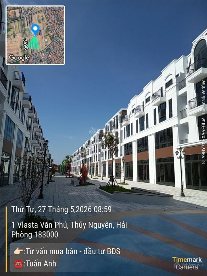 Con tự đi bộ đi học  bố mẹ thảnh thơi sống xanh tại phân khu phú quý vlasta thủy nguyên.