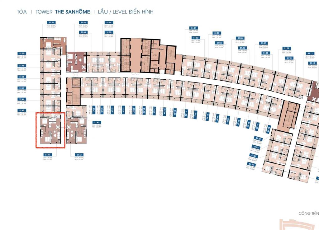 [2pn hoa hậu. sanhome] 66m2, view trực diện biển