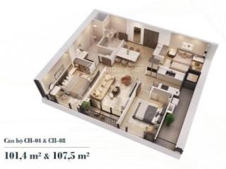 Bán cc n01  t6 ngoại giao đoàn, 13,7 tỷ, 105m2, đẹp xuất sắc, bắc từ liêm, hn