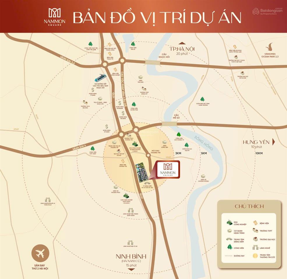 Quỹ căn hiếm nammon square trục thông với ql1a mở rộng 60m rẻ nhất dự án dk 18tỷ htls 0% 24 tháng