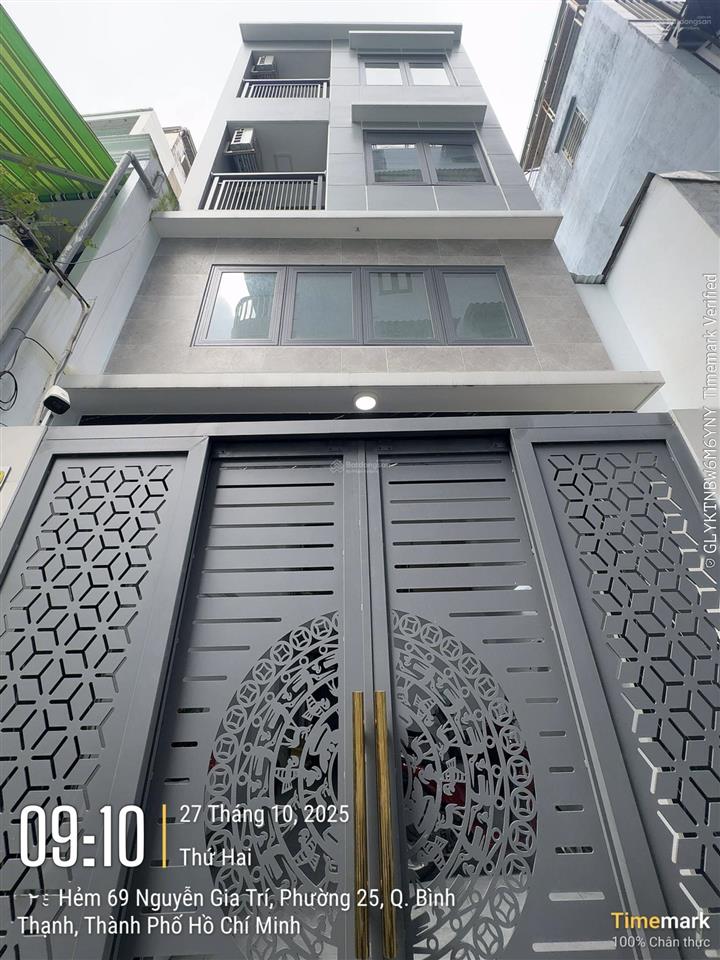 Hàng hiếm khu d2, p25  chdv 4 tầng (4 x 15m) hẻm oto. dòng tiền 540tr/năm ngay đại học hutech