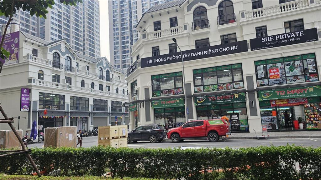 Cho thuê shophouse view đẹp tại vinhomes smart city, 135 triệu, 600m2