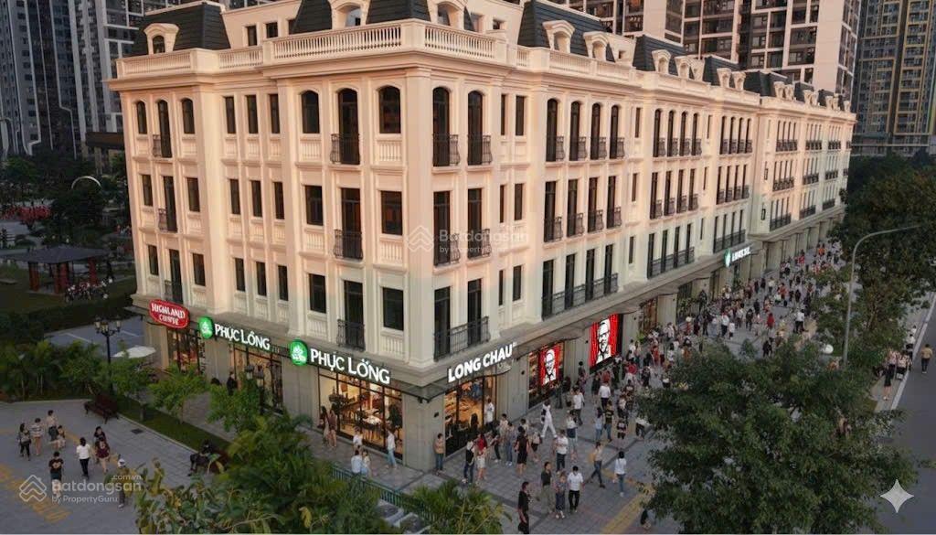 Cho thuê shophouse view đẹp tại vinhomes smart city, 135 triệu, 600m2