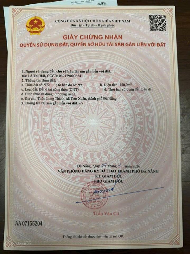 Chính chủ gửi bán đất view sông trường giang gần biển tam tiến giá chỉ 990 triệu/lô