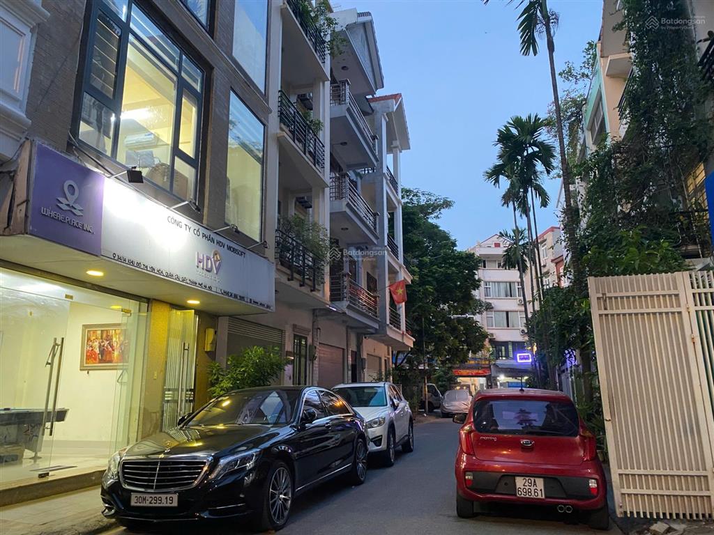 Siêu hiếm kđt trung hòa, trung kính, 80m, mt6m, vỉa hè ô tô tránh đỗ ngày đêm, vị trí trung tâm