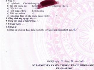 Chính chủ cần bán gấp cc kosmo tây hồ, tầng cao view hồ tây , 118 m2, 3pn, 2wc, đông nam