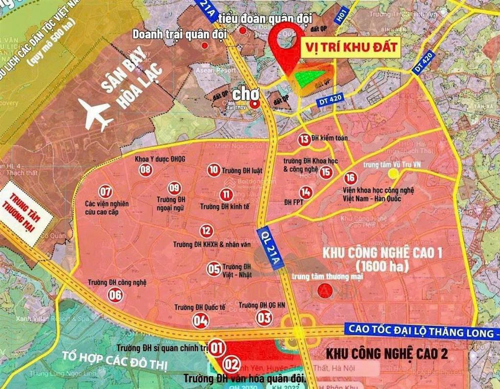 Bán lô góc cổ đông, sơn tây, hà nội, 27 triệu vnd/m2, 100m2
