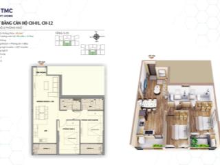 Căn 2pn tmc smarthome vào 1,2tỷ htls 0% trong 24th, ck lên đến 14%