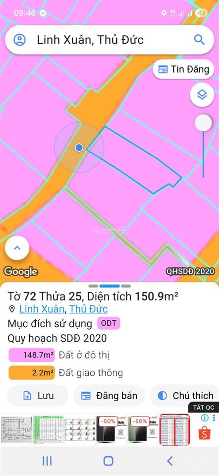 Nhà diện tích lớn 155m²  ngang 7m  ô tô đậu cửa gần cầu vượt linh xuân giá 7 tỷ tl