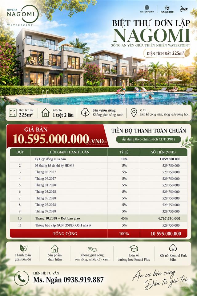 Nhà phố nagomi giá từ 5.2 tỷ  biệt thự song lập  7.4 tỷ thanh toán giãn 24 tháng  0938 919 ***