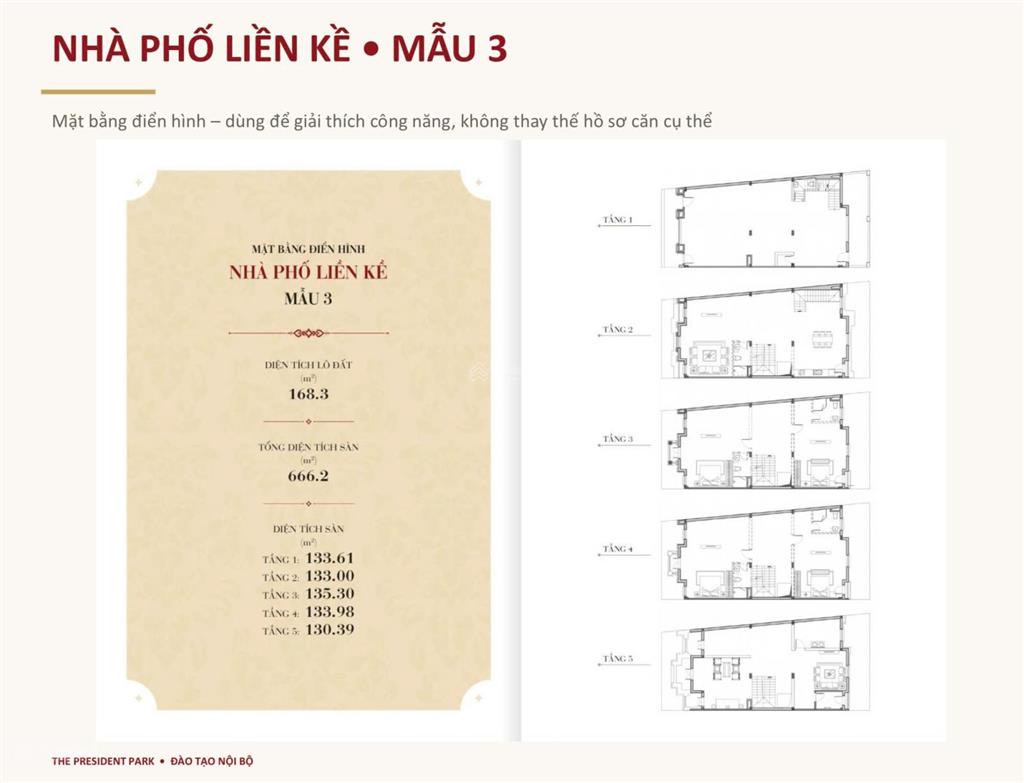 Mở bán liền kề, biệt thự the president park đối diện green bay mễ trì, mua trực tiếp cđt