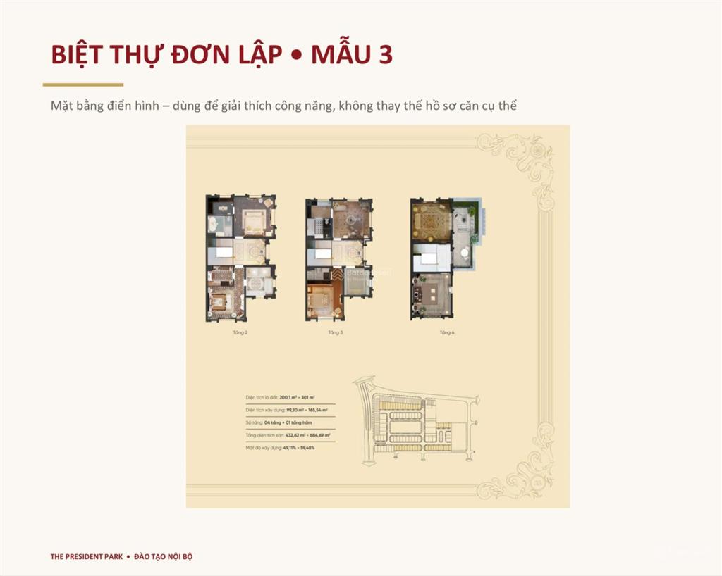 Mở bán liền kề, biệt thự the president park đối diện green bay mễ trì, mua trực tiếp cđt
