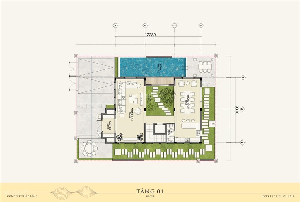 Căn đơn lập góc view sông giá 120tr/m2 tại alluvia city