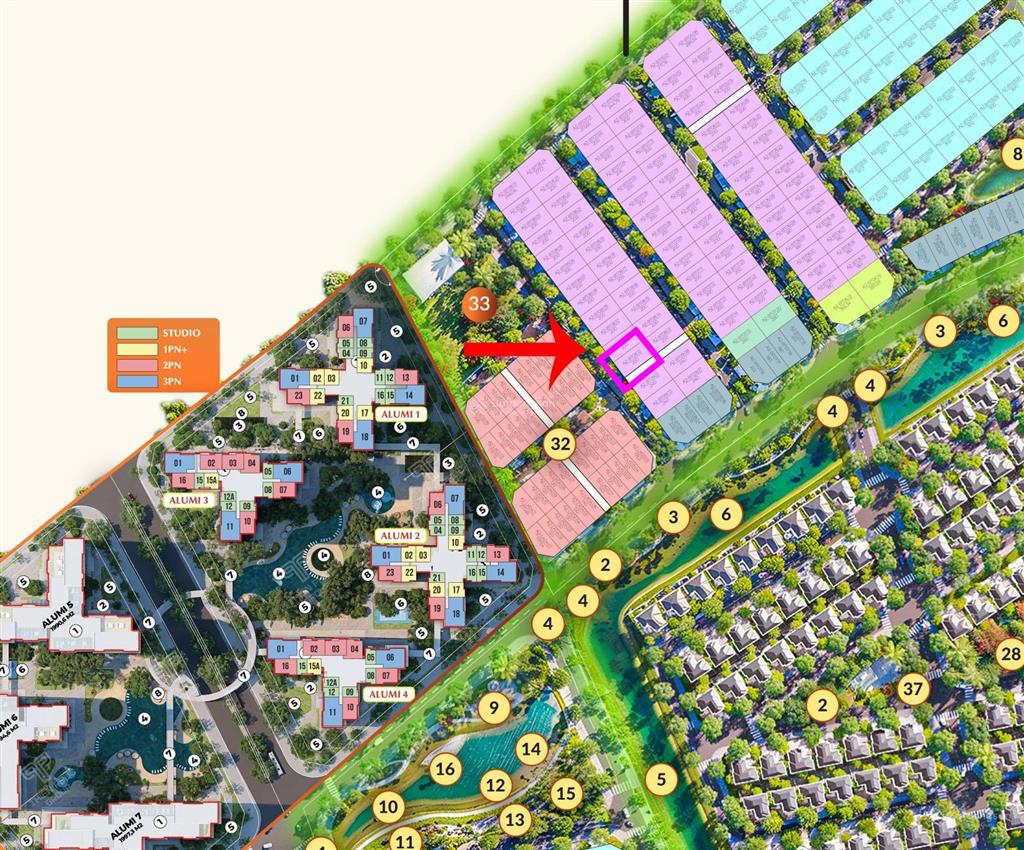 Độc quyền căn song lập xẻ khe hàng hiếm gần phố đi bộ,công viên,chung cư tại alluvia city. 136tr/m2