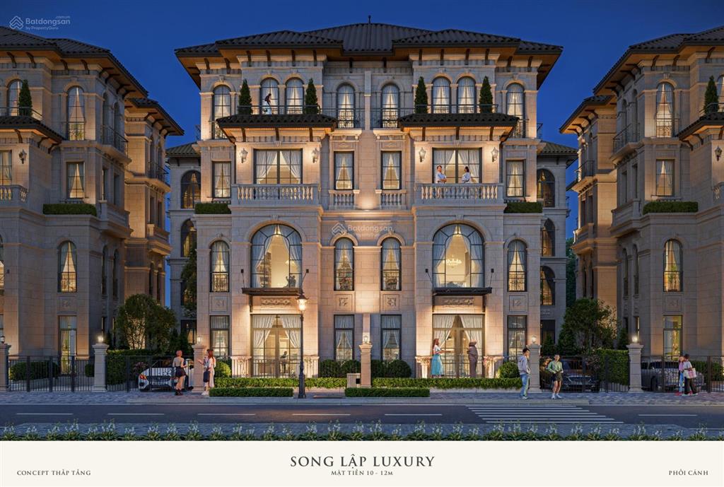 Độc quyền căn song lập xẻ khe hàng hiếm gần phố đi bộ,công viên,chung cư tại alluvia city. 136tr/m2