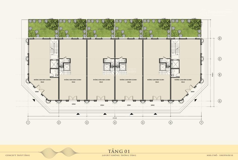 Độc quyền căn shophouse a2 140m2, gần chung cư, phố đi bộ, gần công viên, gần trung tâm thương mại