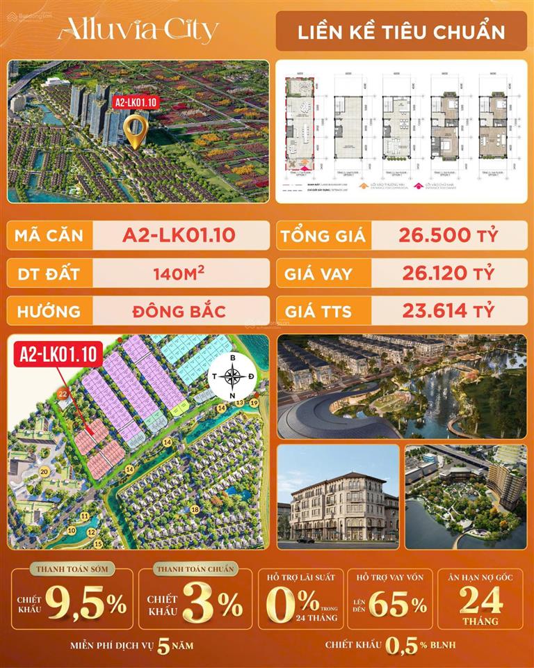 Độc quyền căn shophouse a2 140m2, gần chung cư, phố đi bộ, gần công viên, gần trung tâm thương mại