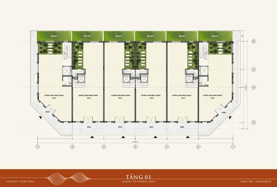 Độc quyền căn shophouse a2 140m2, gần chung cư, phố đi bộ, gần công viên, gần trung tâm thương mại