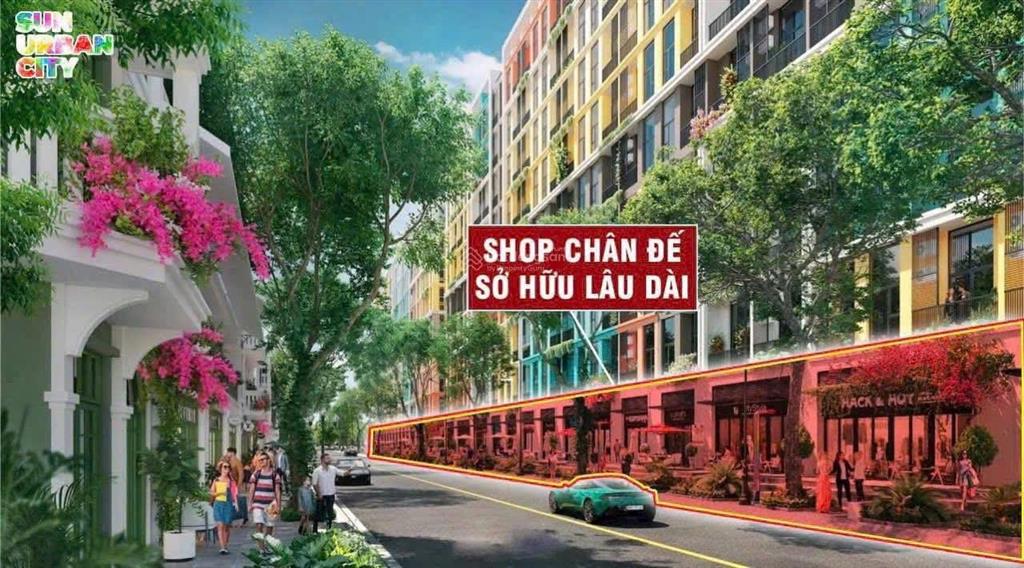 Quỹ căn chân đế tầng 1 sun urban city. giá chỉ 2 tỷ/căn