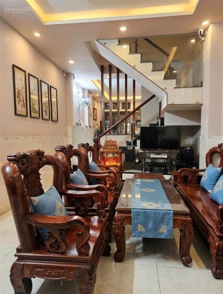 Nhà phố phan sào nam tân bình, hxh tránh, 4 tầng  65m2  nội thất gỗ nguyên khối