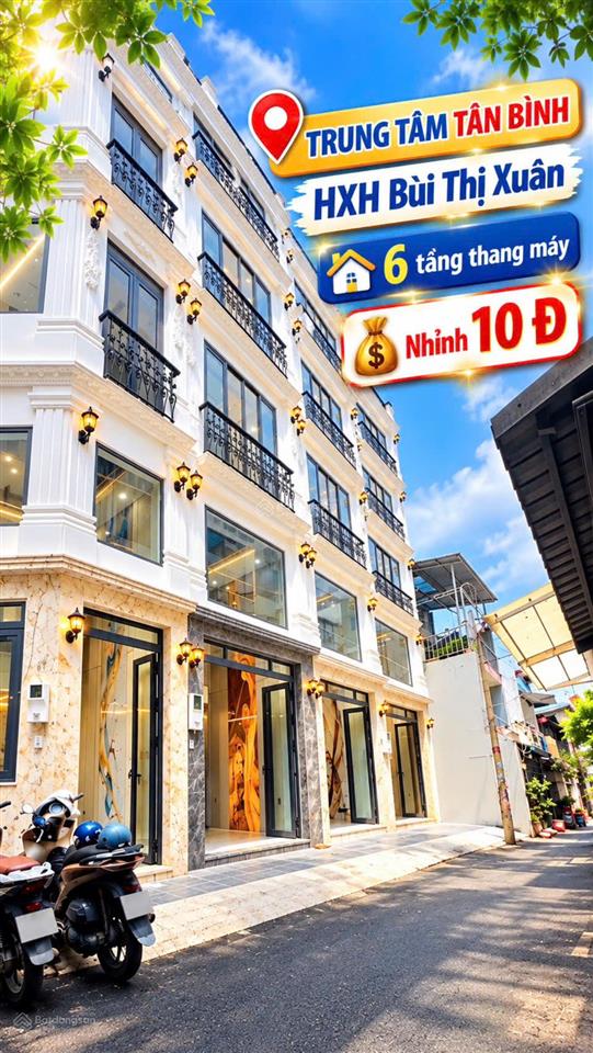 Nhà mới hoàn thiện  bùi thị xuân tân bình  6 tầng thang máy  4x11m  hxh  nhỉnh 10 tỷ