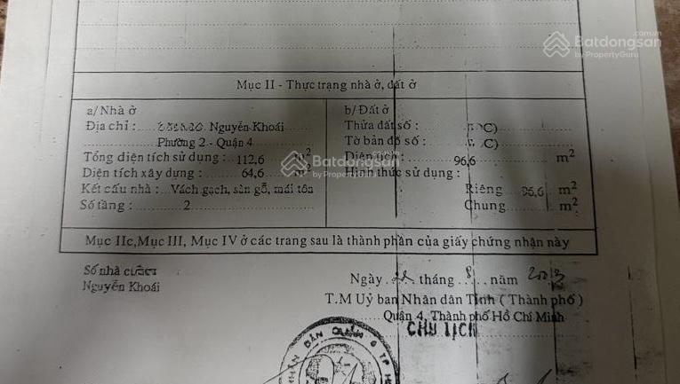 Khu hiếm nhà bán nguyễn khoái trục đường siêu đẹp phường 2 q4  sắp có cầu nguyễn khoái bắc sang