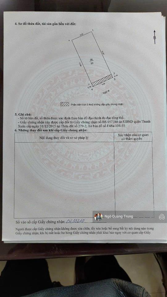 Mặt ngõ khuất duy tiến, thông ra ngụy như kon tum, gần imperia tiện ích bạt ngàn, ở quá sướng